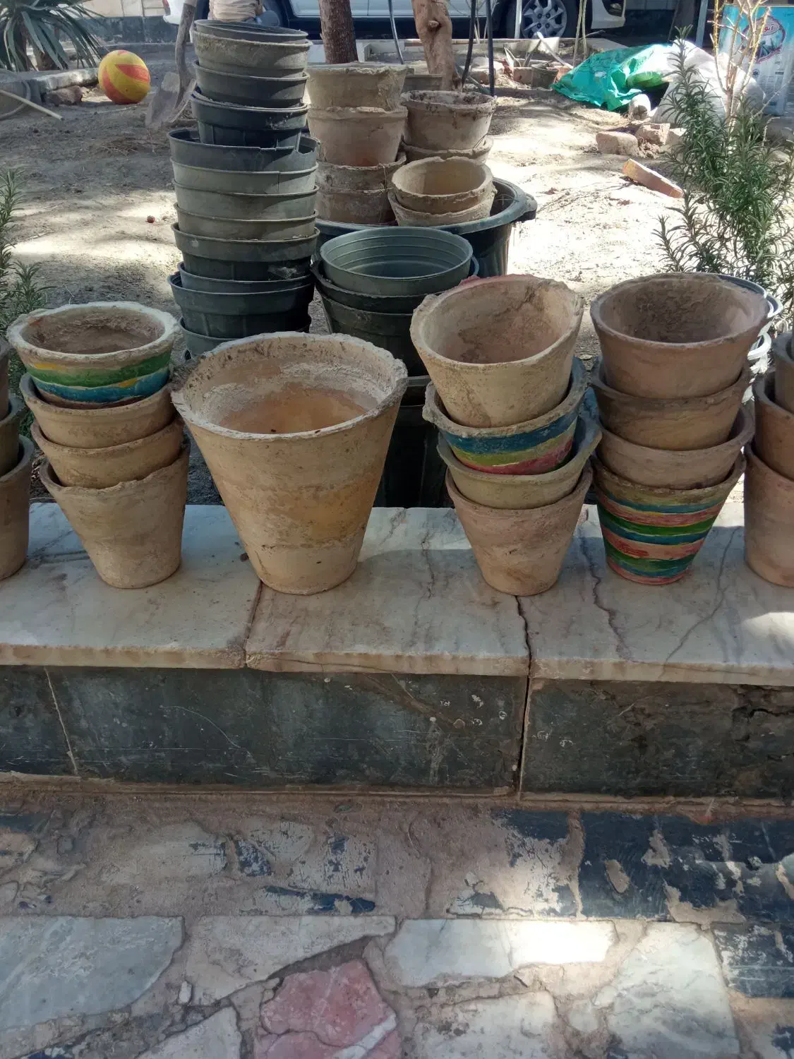 فروش تعدادی گلدان سفالی|گل و گیاه طبیعی|بیرجند, |دیوار