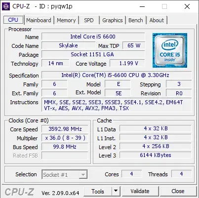 cpu i5 6600|قطعات و لوازم جانبی رایانه|همدان, |دیوار