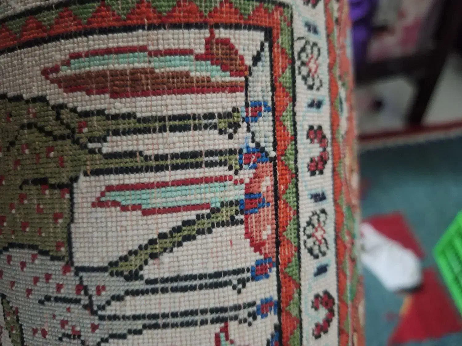 قالیچه تمام ابریشم دستبافت|فرش|اراک, |دیوار