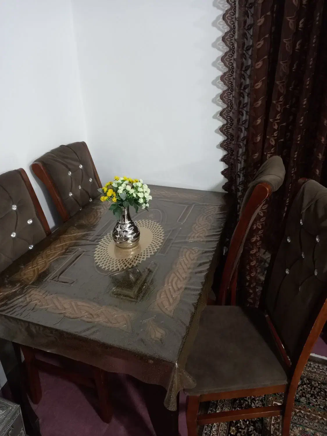 میز نهار خوری|میز و صندلی غذاخوری|کنگاور, |دیوار