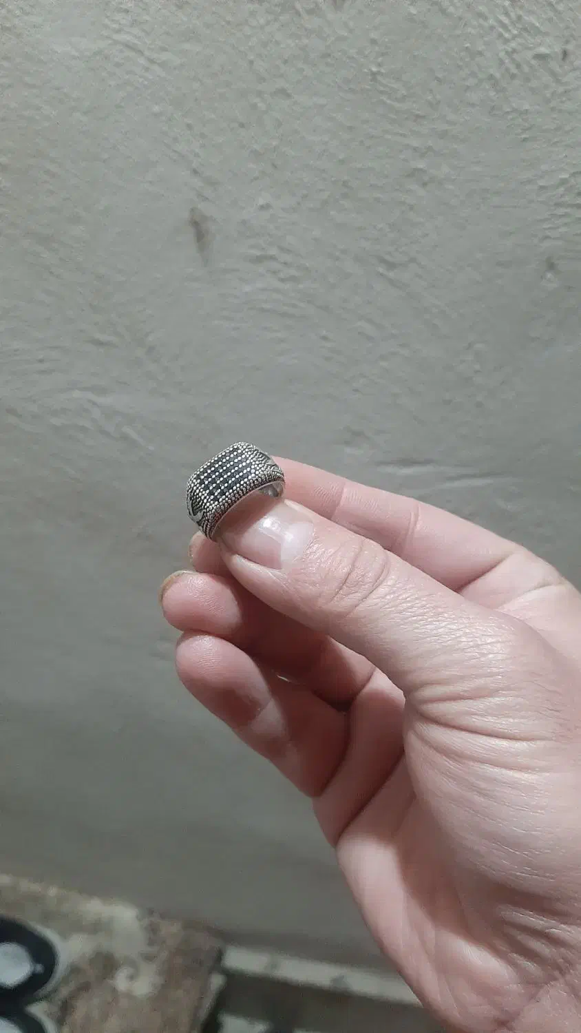 انگشتر نقره۹۲۵مردانه خوش دست بانگین های درخشان|جواهرات|اردبیل, |دیوار