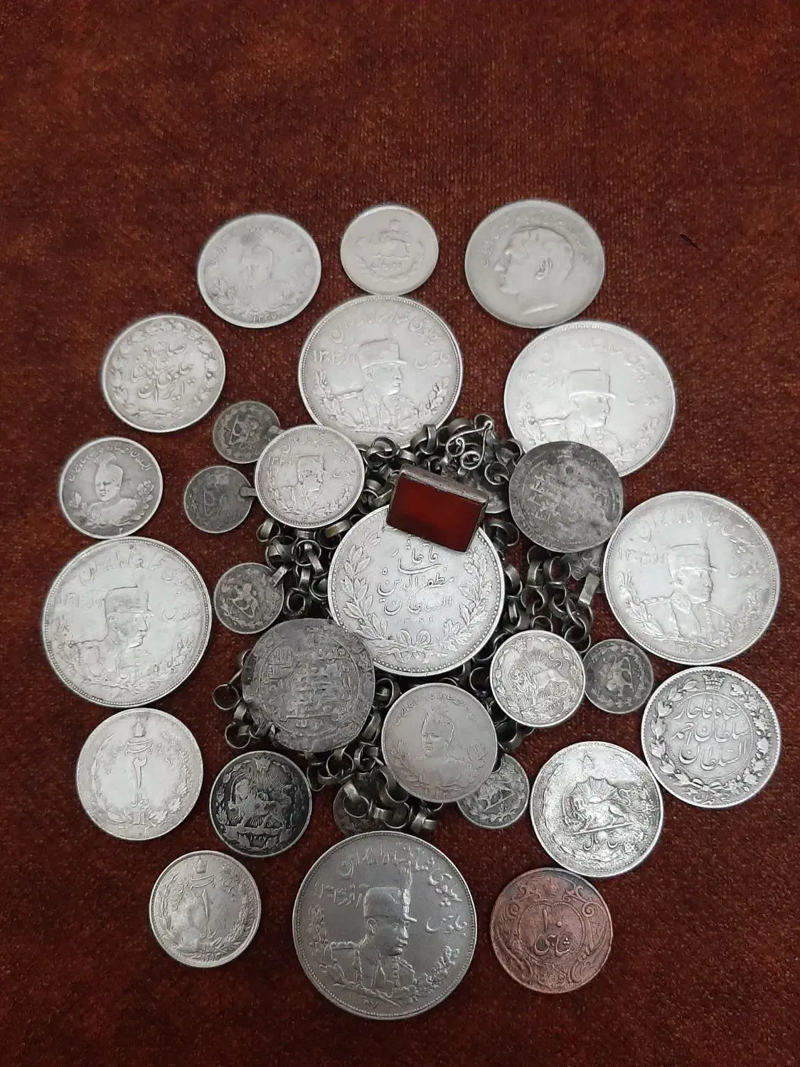 سکه نقره قاجار و پهلوی|کلکسیون سکه، تمبر، اسکناس|آباده, |دیوار