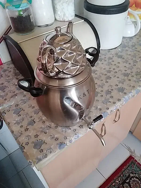 سماور با قوری|سماور، چایساز، قهوهساز|شاهینشهر, فدک|دیوار