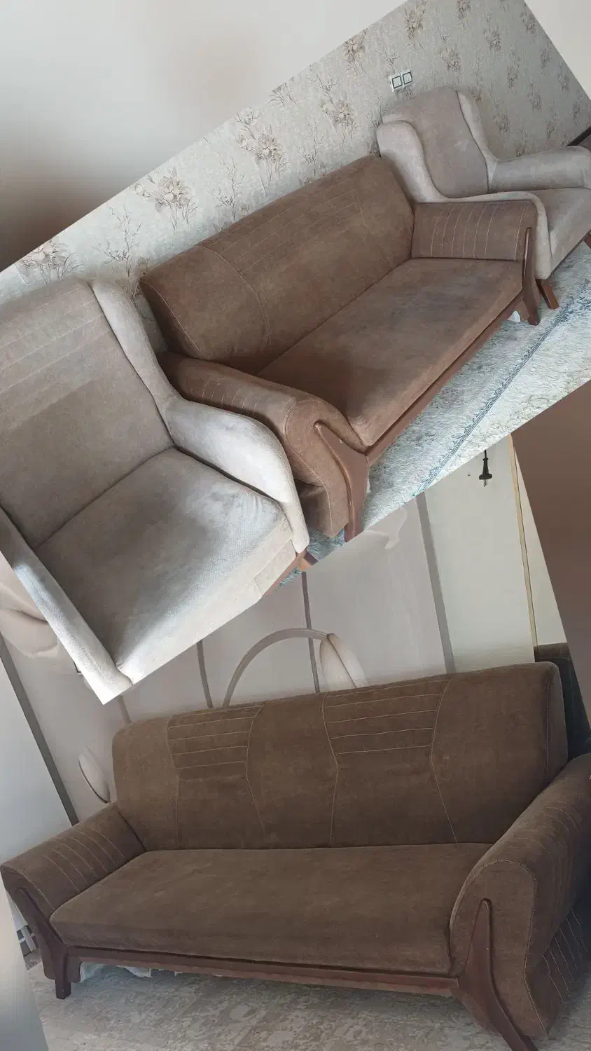 مبل راحتی سالم ۷نفره|مبلمان خانگی و میز عسلی|اصفهان, ارزنان|دیوار