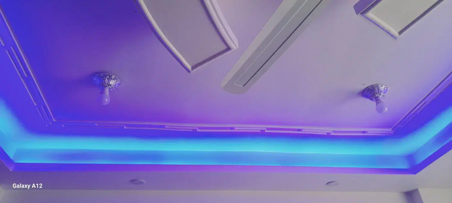 ریسه نورمخفی به رنگ آبی اصلا روشن نشده|ریسه و چراغ تزئینی|خان ببین, |دیوار