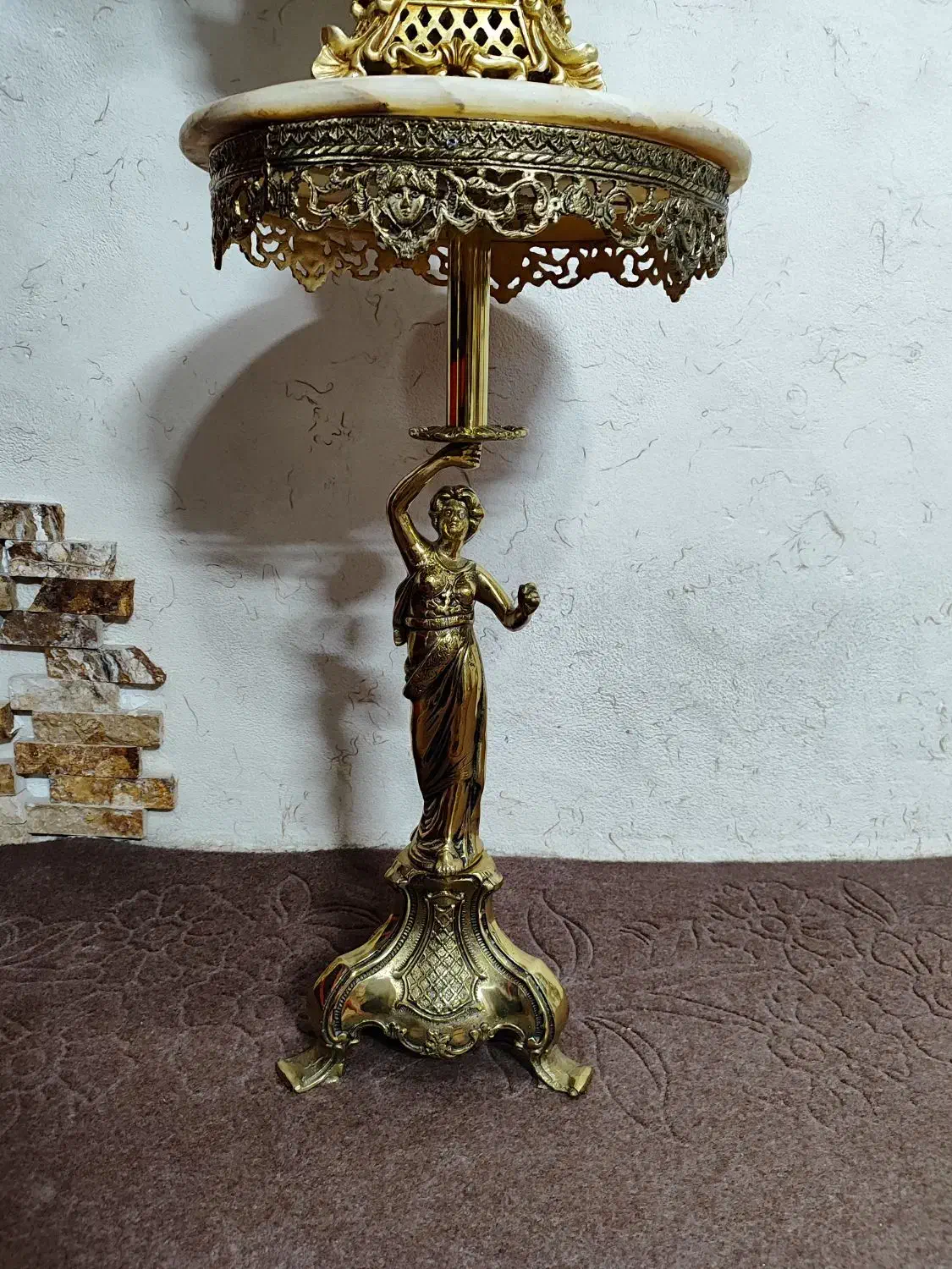 میزخاطره پایه فرشته برنزی|میز تلفن|مرند, |دیوار