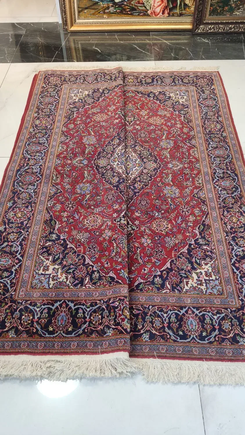 جفت قالیچه. ۳متری. کاشان. لاکی کرک|فرش|تهران, پونک|دیوار