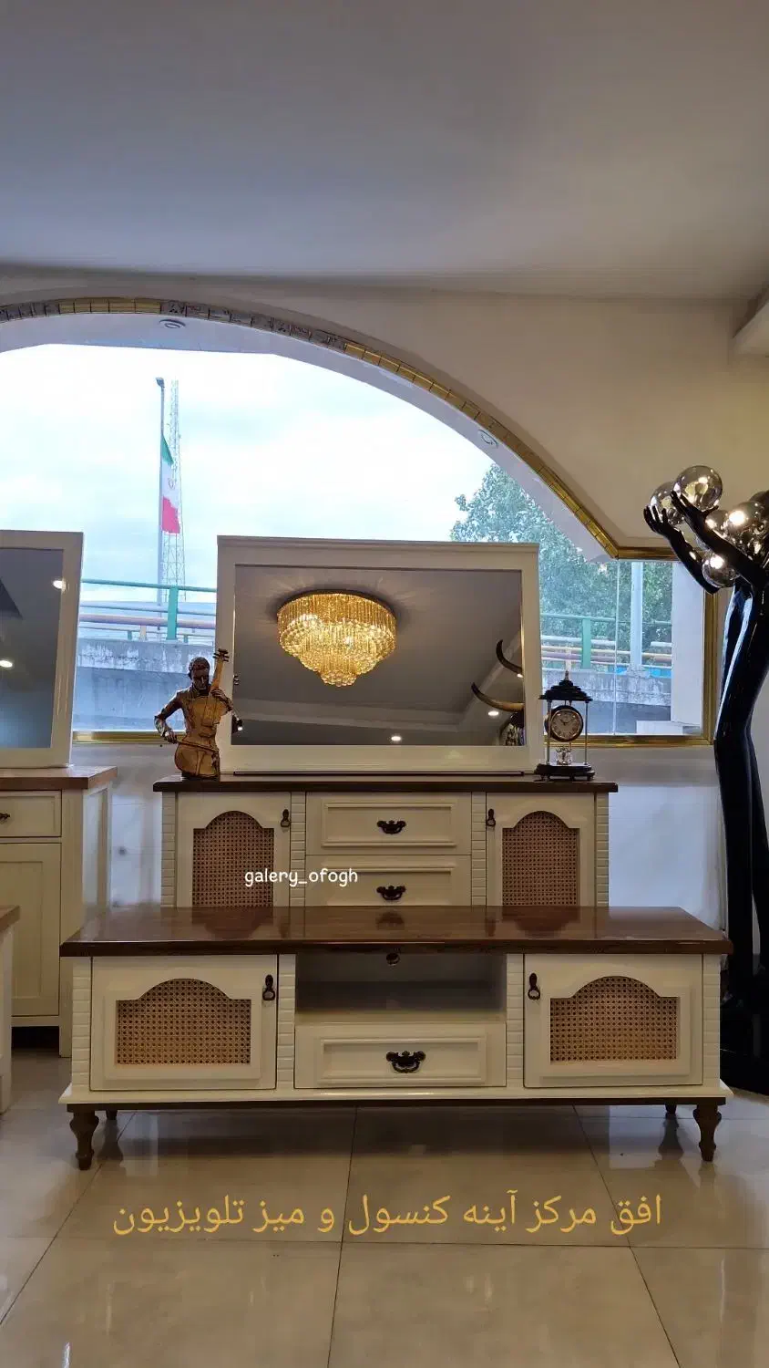 فروش کنسول میز تلویزیون مدل ماهان|بوفه، ویترین، کنسول|رشت, استقامت ۱|دیوار