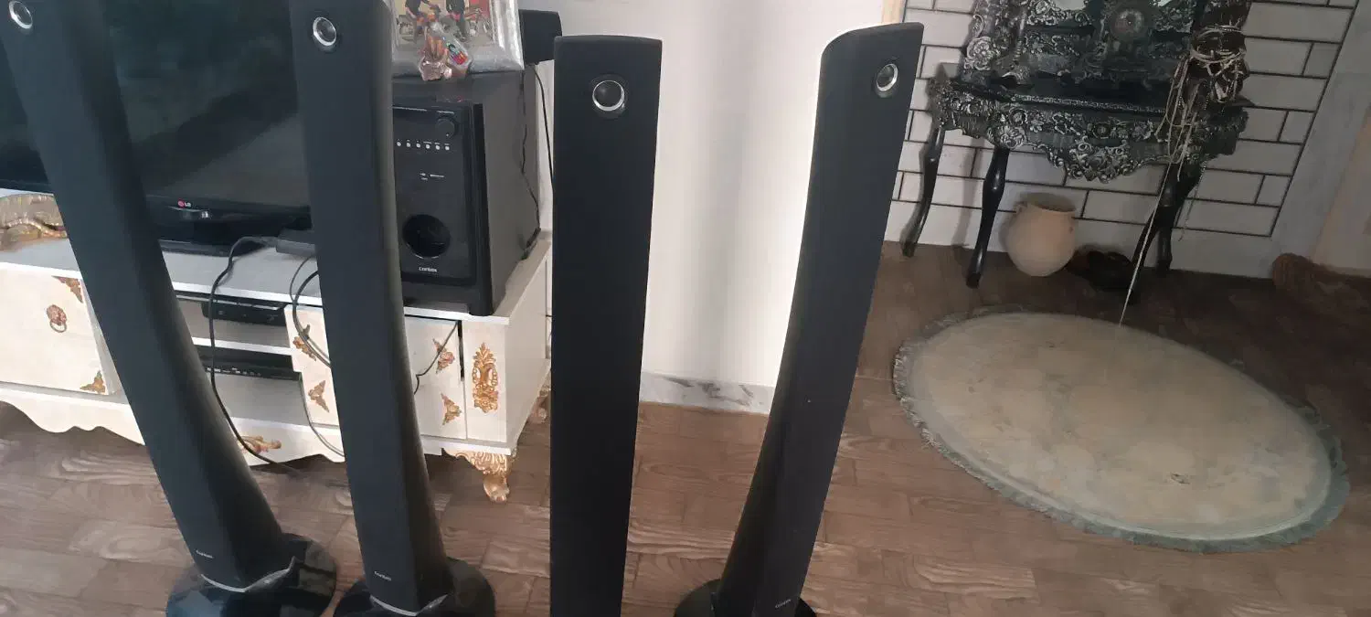 فروش سینمای خانواده با پنج بلندگوی سالم|سیستم صوتی خانگی|برخوار, |دیوار