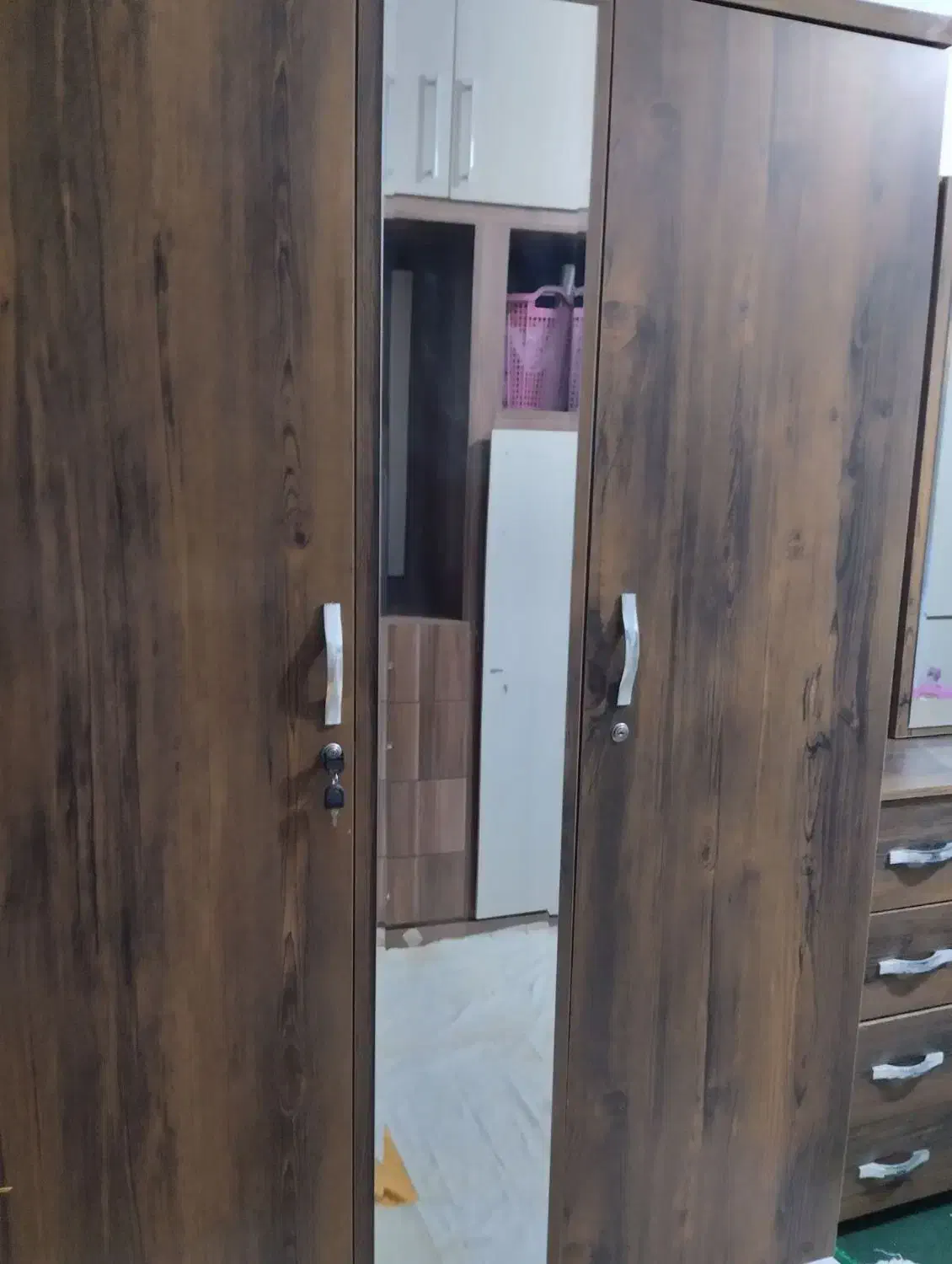 کمد لباس و آینه درآور|جاکفشی، کمد، دراور|مشهد, بهمن|دیوار