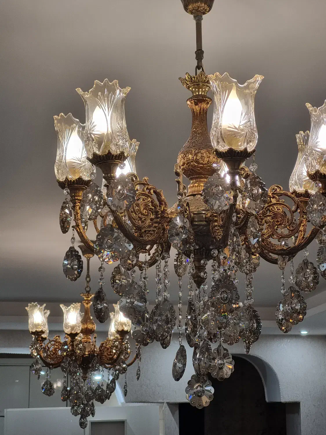 لوستر|لوستر و چراغ آویز|آستارا, |دیوار