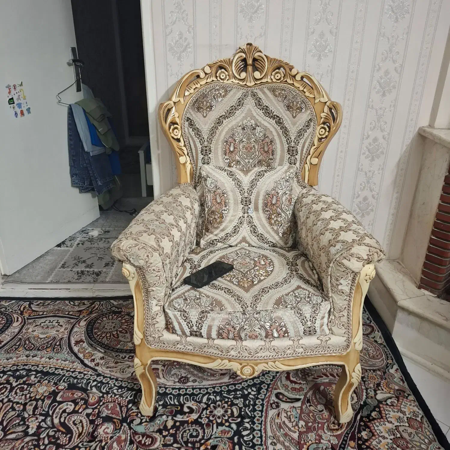 مبل استیل  ۹ نفره چوب تمیز|مبلمان خانگی و میز عسلی|تهران, افسریه جنوبی|دیوار