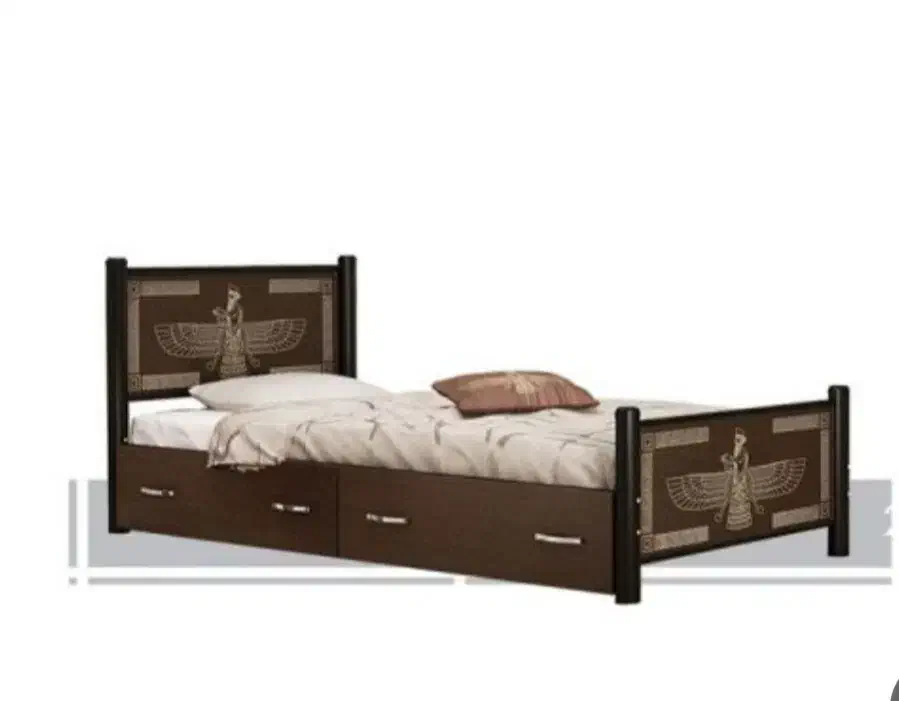 تخت دو نفره طرح هخامنش|تخت و سرویس خواب|شیراز, شریف‌آباد|دیوار