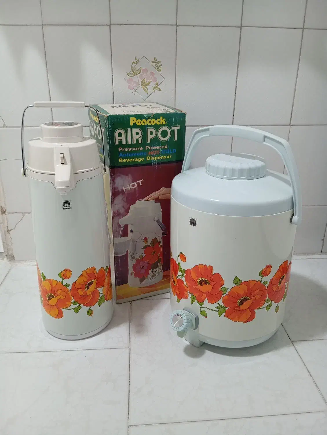 فلاکس چای و کلمن اب پیکوک اصل ژاپن آکبند|ظروف نگهدارنده، پلاستیکی، یک‌بارمصرف|تهران, صادقیه|دیوار