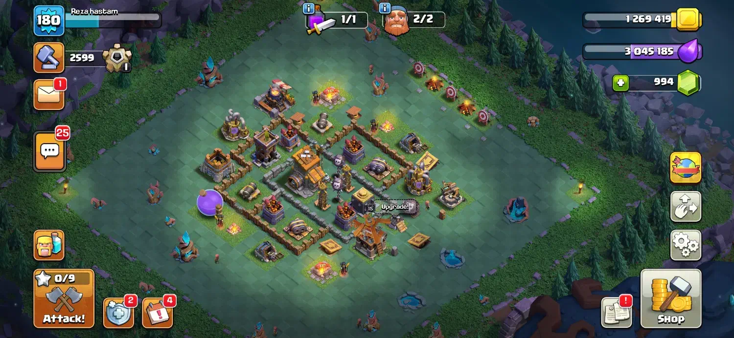 اکانت کلش آو کلنز لول ۱۸۰ clash of clans|کنسول، بازی ویدئویی و آنلاین|تهران, آجودانیه|دیوار