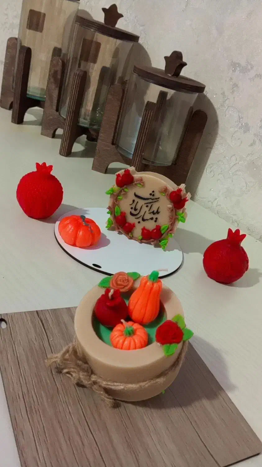 شمع های زیبا و ترند|صنایع دستی و سایر لوازم تزئینی|رشت, کوی غلام نیا|دیوار