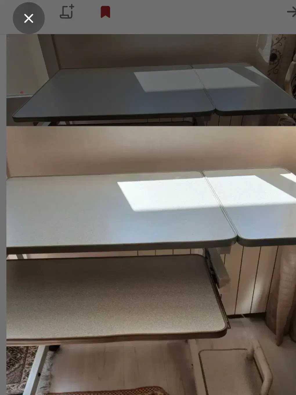 فروش میز کامپیوتر و میز تحریر چوبی فلزی تا شو|میز تحریر و کامپیوتر|تبریز, |دیوار