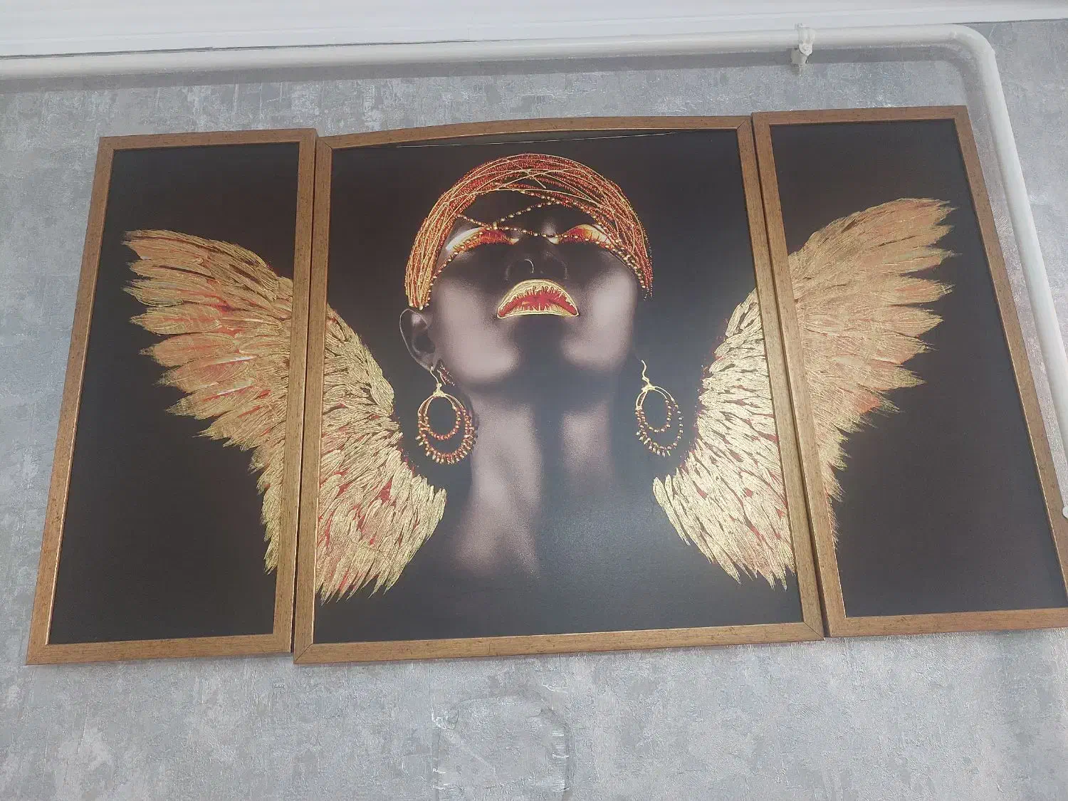 تابلوی طلاکوب زیبا|تابلو، نقاشی، عکس|محمدیه-قزوین, |دیوار