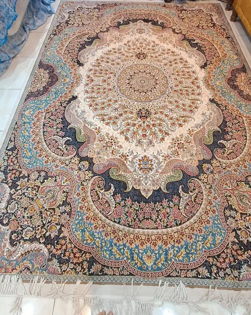 یک جفت (دوعدد) فرش ۹ متری دستبافتگونه|فرش|اهواز, بهارستان|دیوار