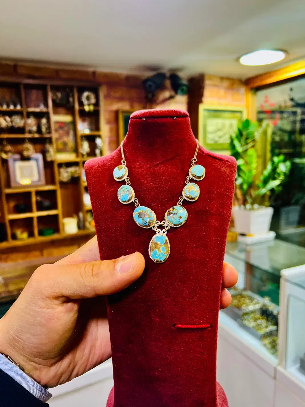 گردن آویز فیروزه نیشابور|جواهرات|تهران, ستارخان|دیوار