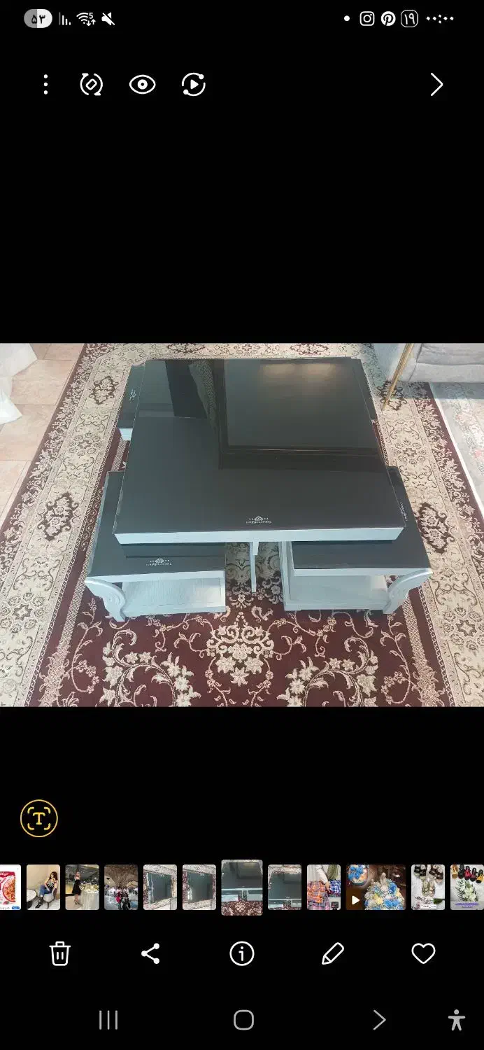 یه میز پذیرای و یه اینه بزرگ|مبلمان خانگی و میز عسلی|تهران, خواجه نظام الملک|دیوار