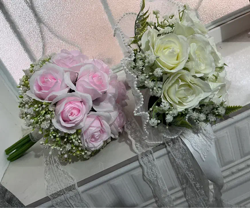 گل عروس|گل مصنوعی|شوش, |دیوار