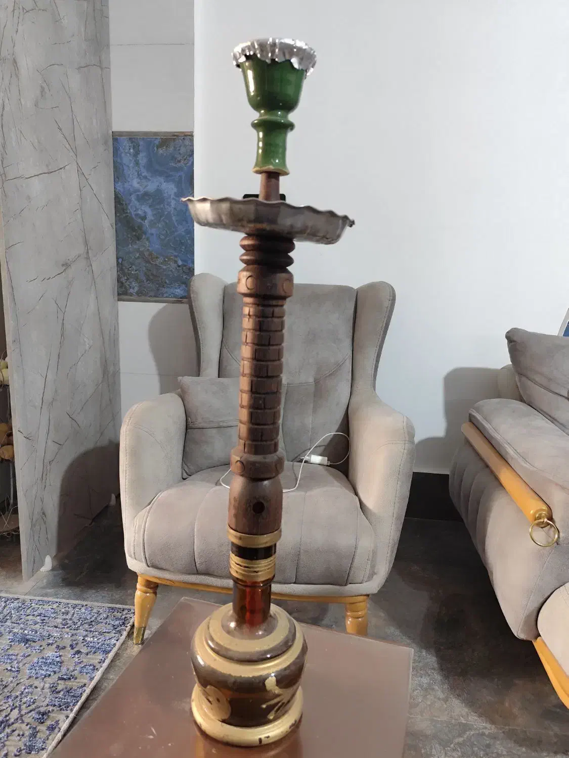 قلیان چوب گردو به شرط|زیورآلات و اکسسوری|صباشهر, |دیوار