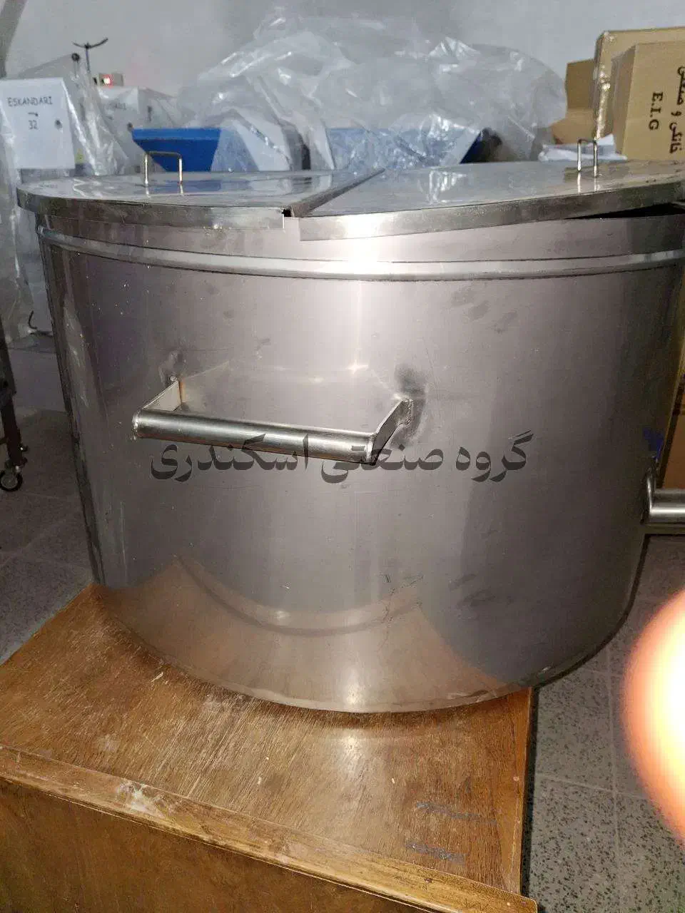 پاتیل پخت شیر رب دیگ پلو برنج پروسس تانک 200لیتر|ظروف پخت‌وپز|ایلام, |دیوار
