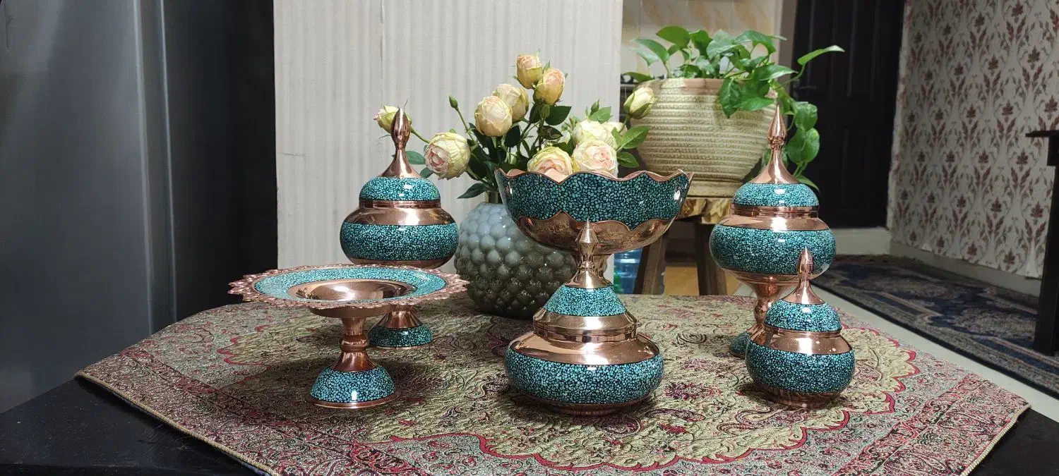 ظروف مسی فیروزه کوب اصل|ظروف سرو و پذیرایی|بندرعباس, |دیوار