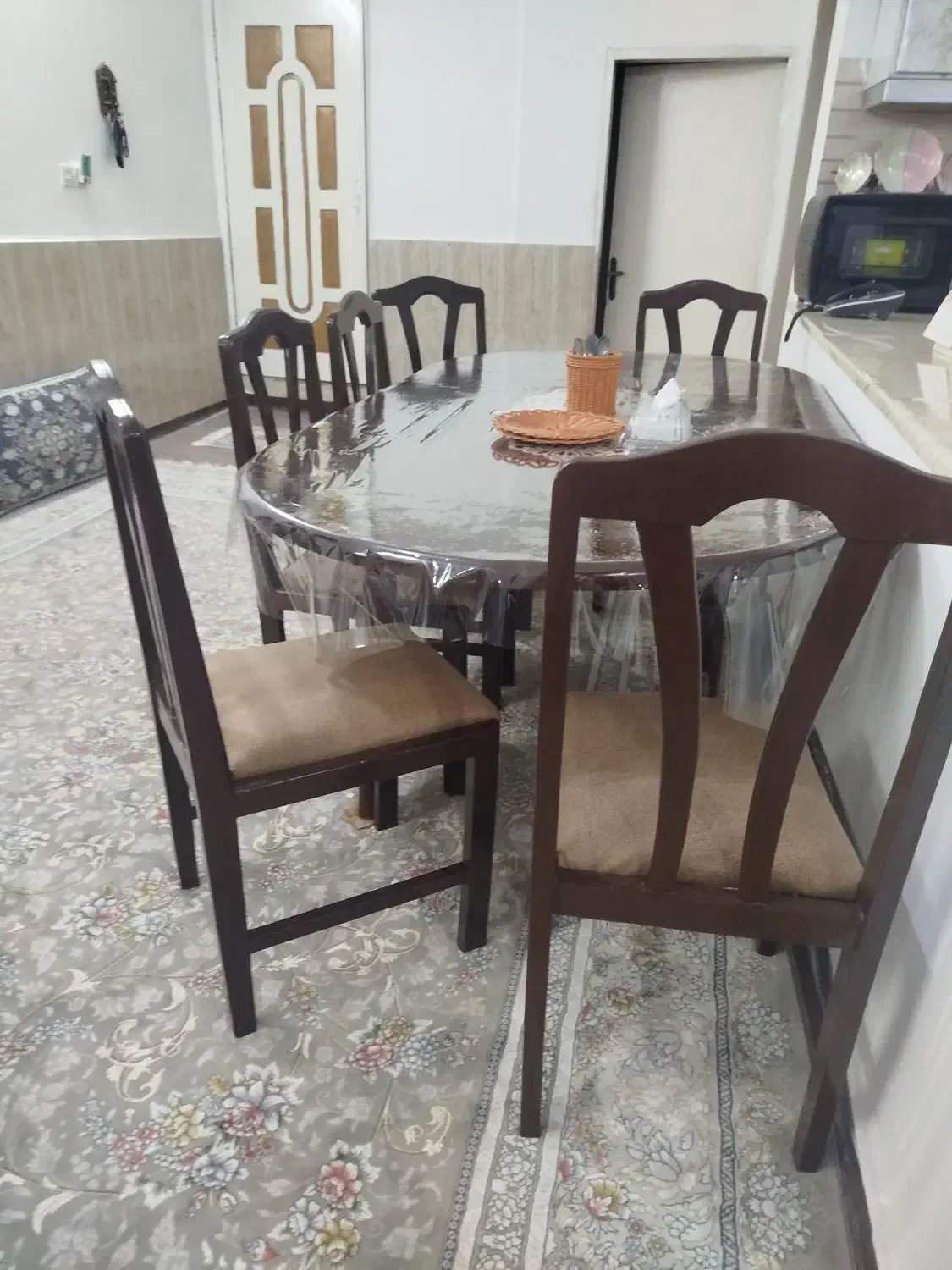 میز ناهار خوری شش نفره|میز و صندلی غذاخوری|مشهد, شهرک ابوذر|دیوار