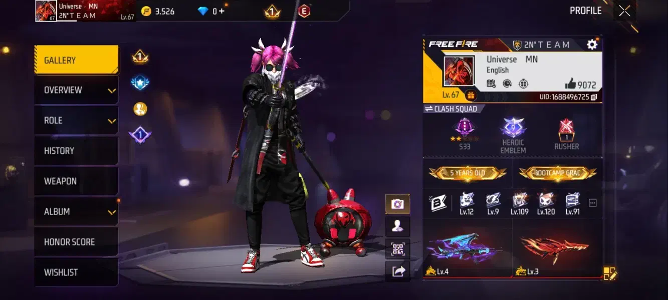 اک فری فایر|کنسول، بازی ویدئویی و آنلاین|رشت, چله خانه|دیوار