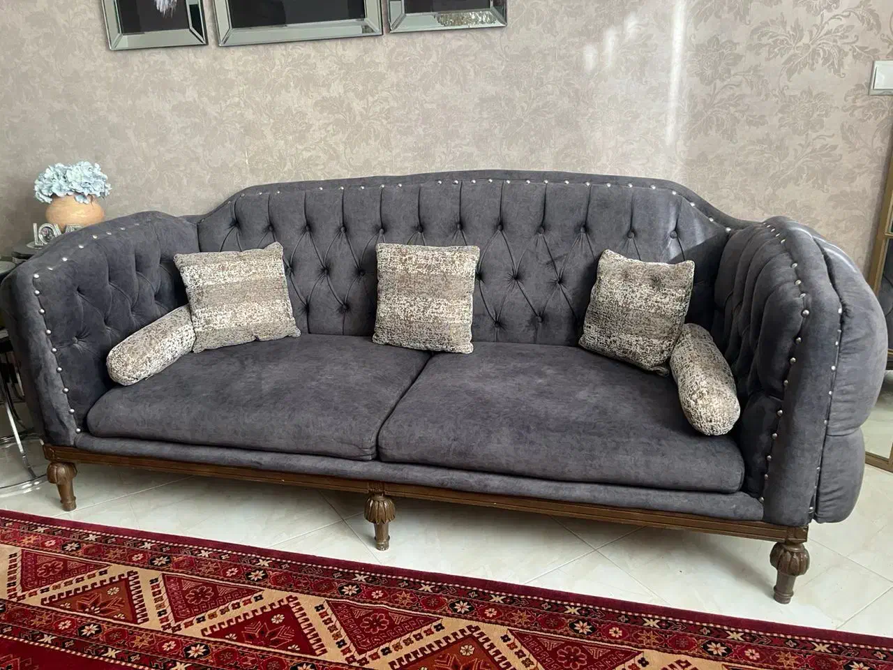 مبلمان چستر ومیز ناهار خوری|مبلمان خانگی و میز عسلی|شاهین‌شهر, دهخدا|دیوار