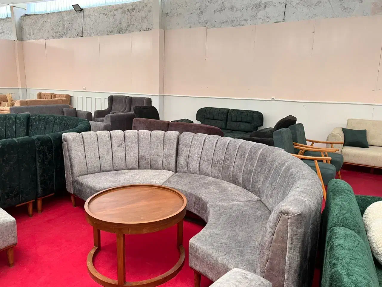 مبل دایره و نیم دایره مخصوص دور همی آفر ویژه|مبلمان خانگی و میز عسلی|خمینیشهر, |دیوار