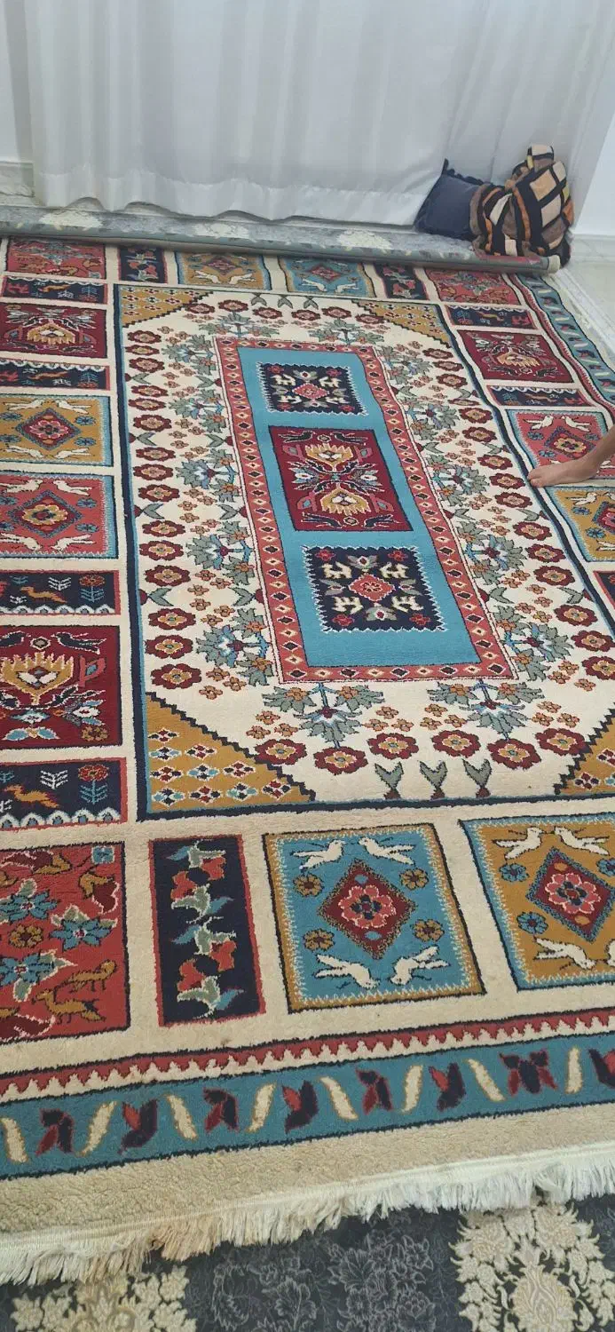 گلیم فرش (گبه)۶ متری درحد نو|گلیم، جاجیم، گبه|کرمانشاه, |دیوار