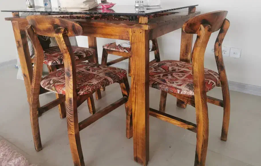 میز ناهار خوری چهار نفره|میز و صندلی غذاخوری|تهران, شهرک چیتگر|دیوار