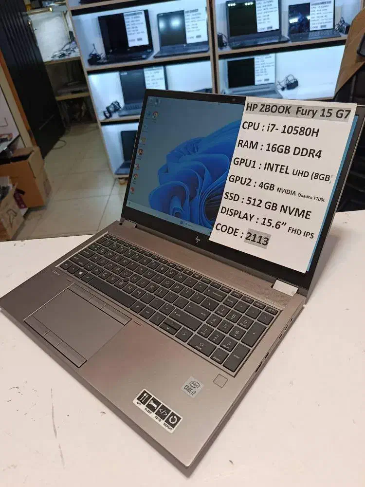 لپ تاپ قدرتمندhp ZBOOK G7 با 4 گیگ گرافیک (شاهرخی)|رایانه همراه|خرمآباد, |دیوار