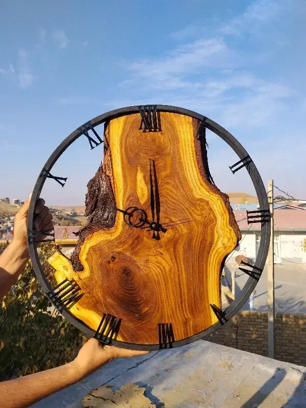 ساعت به سبک چوبی|ساعت|سنندج, |دیوار