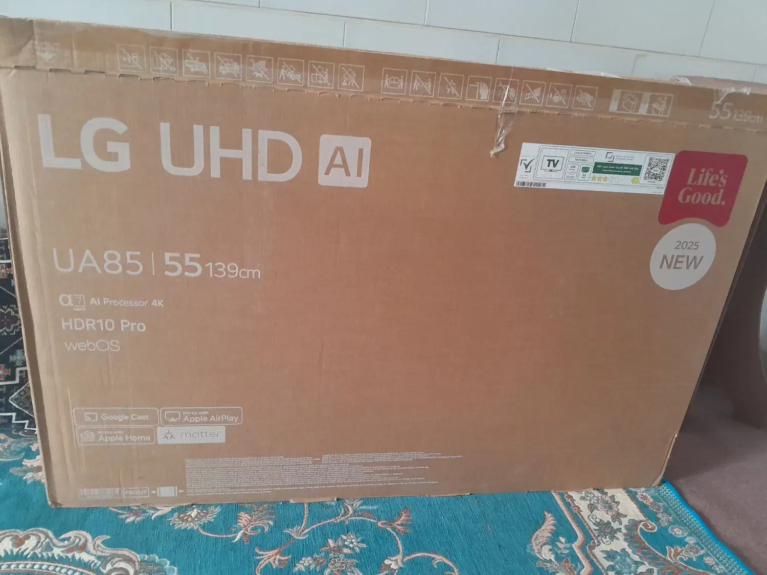 تلویزیون الجیUA8500۵۵ مدل2025 (هوشمند)اصل|تلویزیون و پروژکتور|اردکان, |دیوار