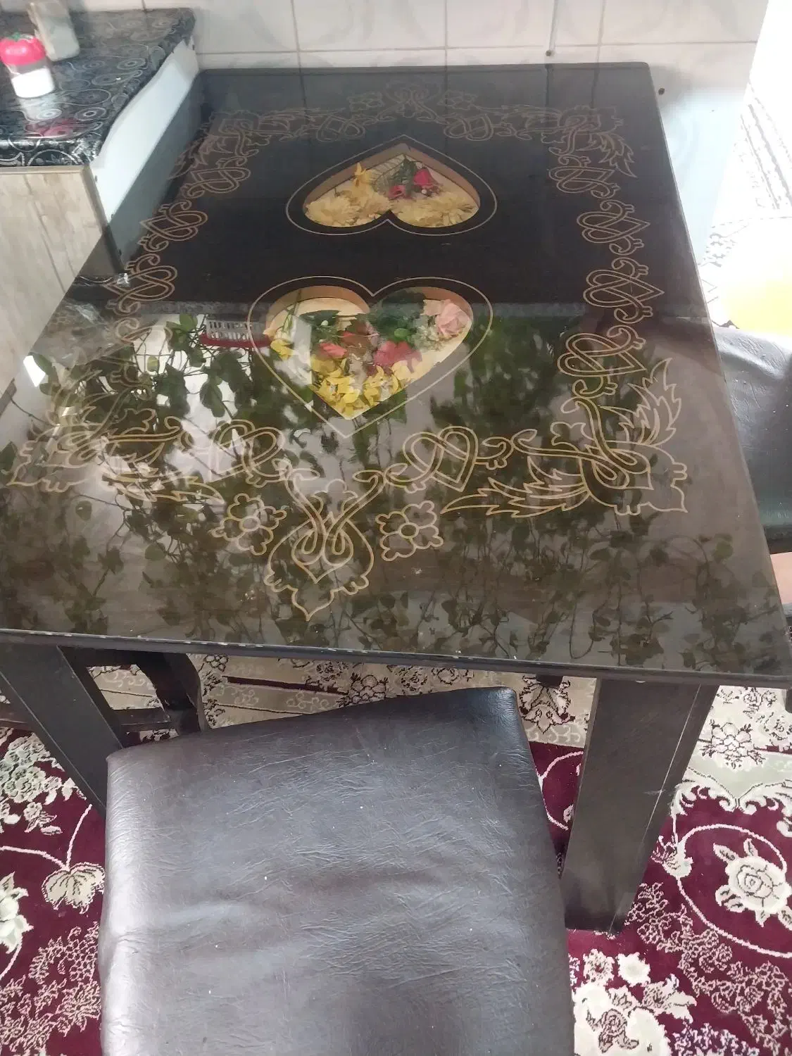 میز ناهار خوری چهار نفره|میز و صندلی غذاخوری|خمین, |دیوار