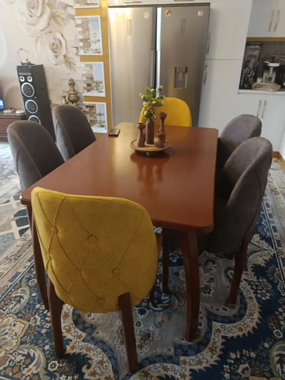 نهار خوری شش نفره|میز و صندلی غذاخوری|کوهدشت, |دیوار