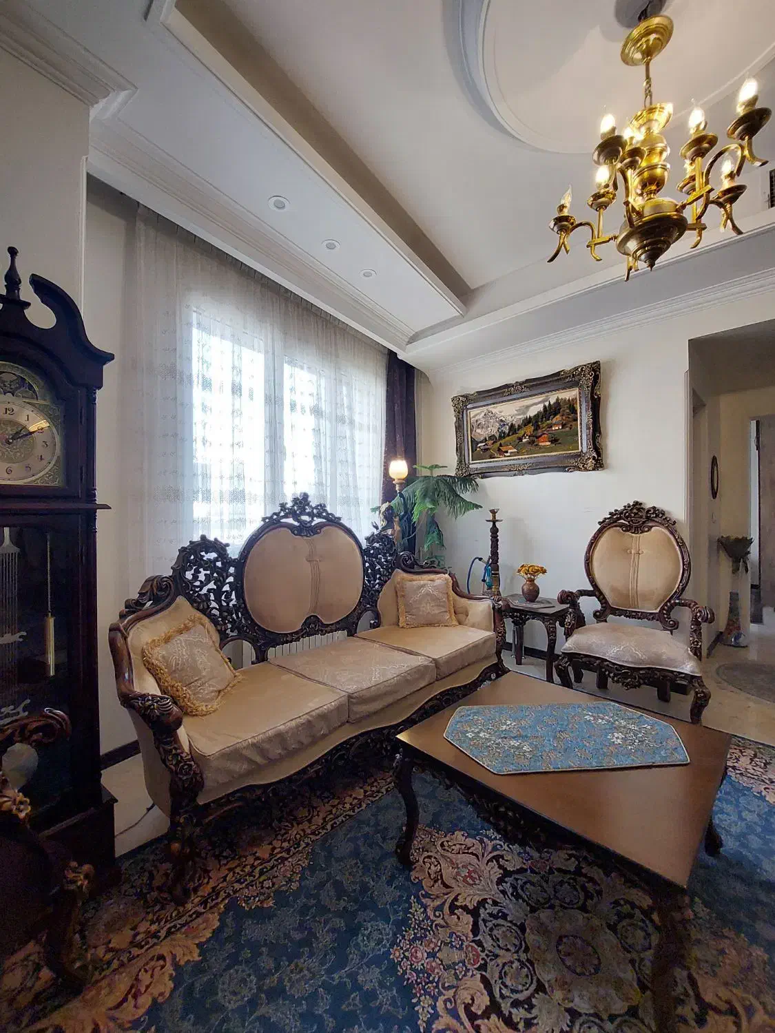مبلمان استیل ،مبل کلاسیک سلطنتی ۷نفره +ناهارخوری|مبلمان خانگی و میز عسلی|تهران, دارآباد|دیوار