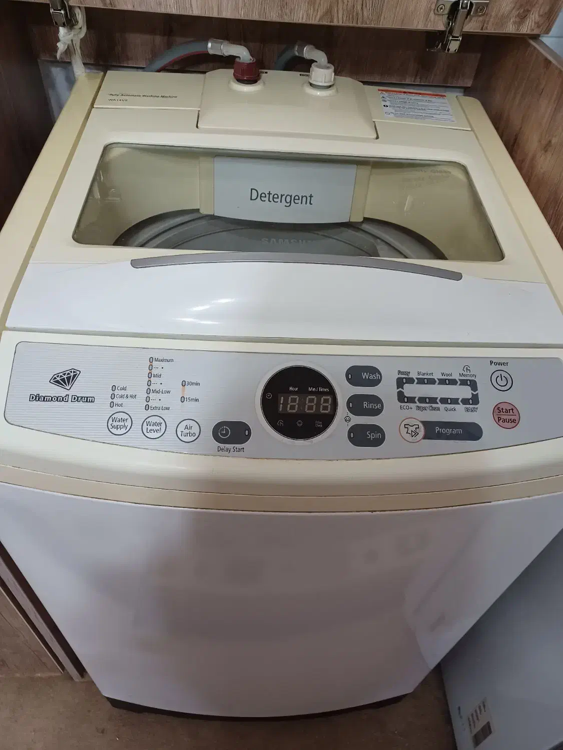 لباسشویی سامسونگ درب بالا|ماشین لباسشویی و خشک‌کن لباس|قم, طلاب غیر ایرانی|دیوار