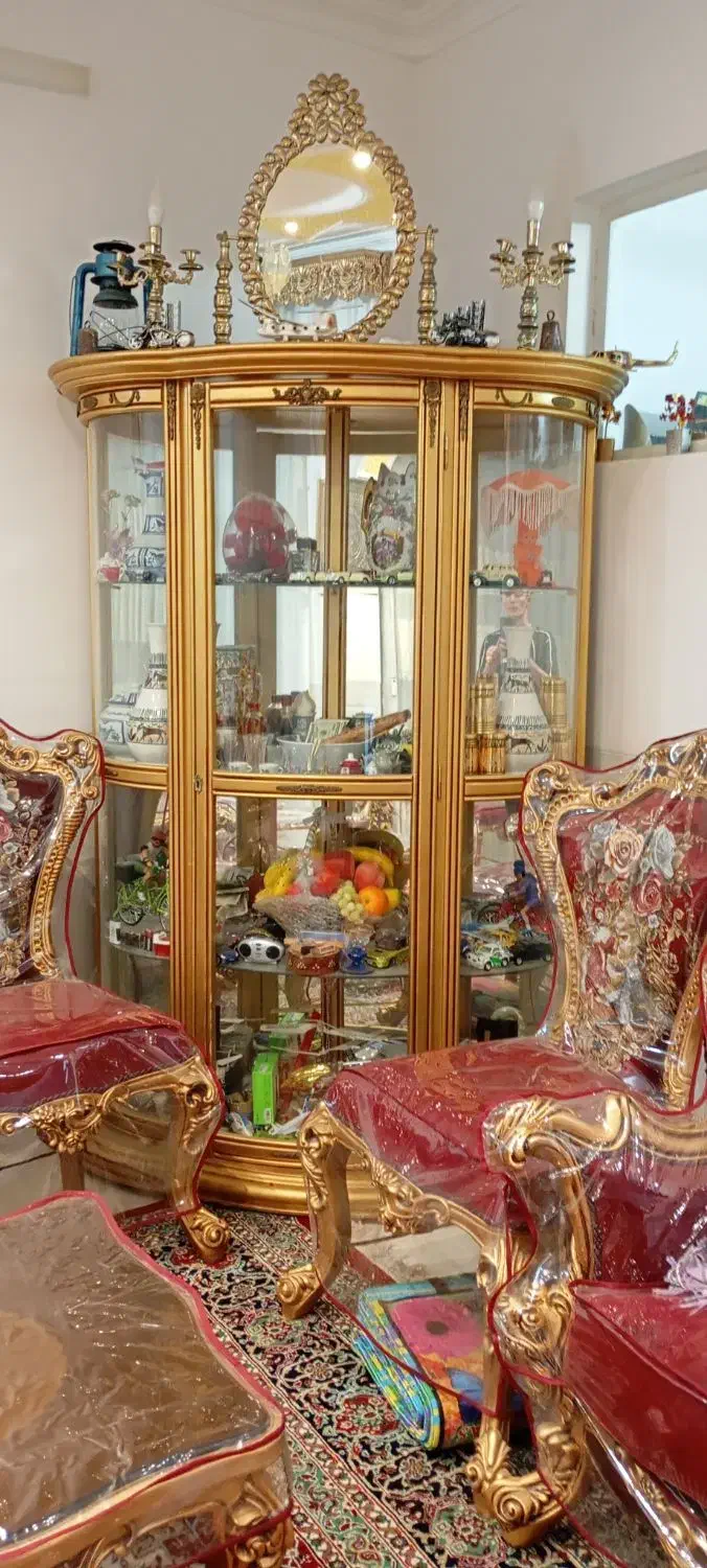 بوفه چوبی|بوفه، ویترین، کنسول|یزد, |دیوار