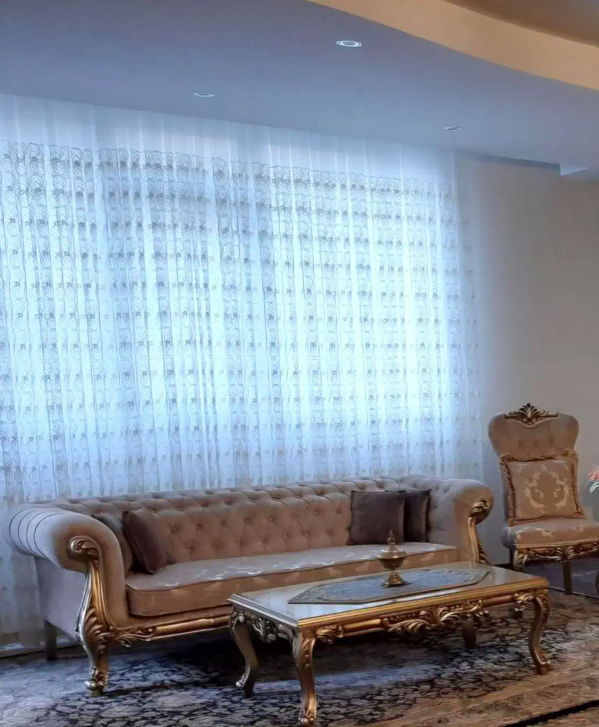 پرده توری پذیرایی|پرده، رانر، رومیزی|کرج, شهرک فهمیده|دیوار