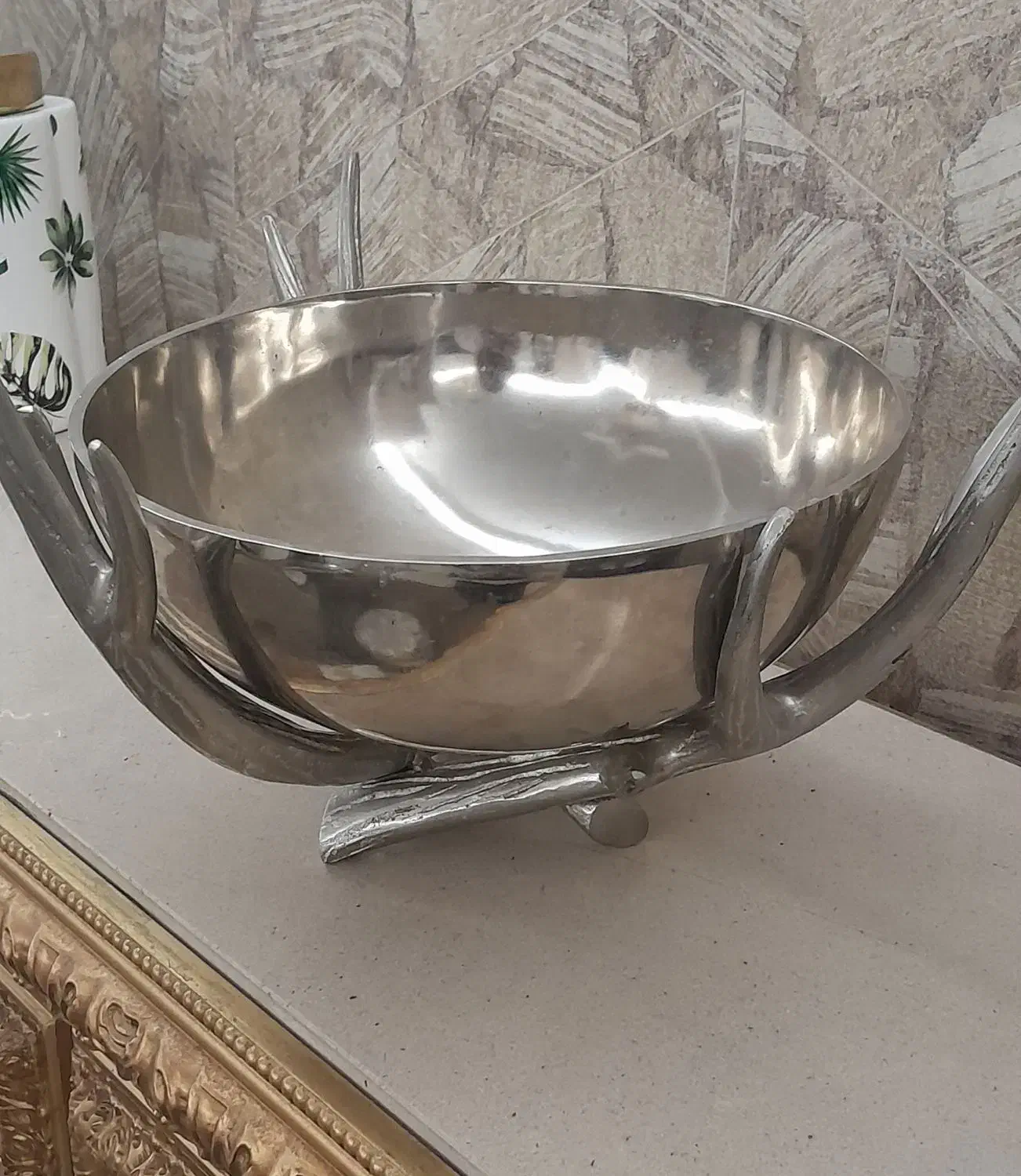 میوه خوری استیل طرح شاخ گوزن|ظروف سرو و پذیرایی|رشت, گلزاران|دیوار