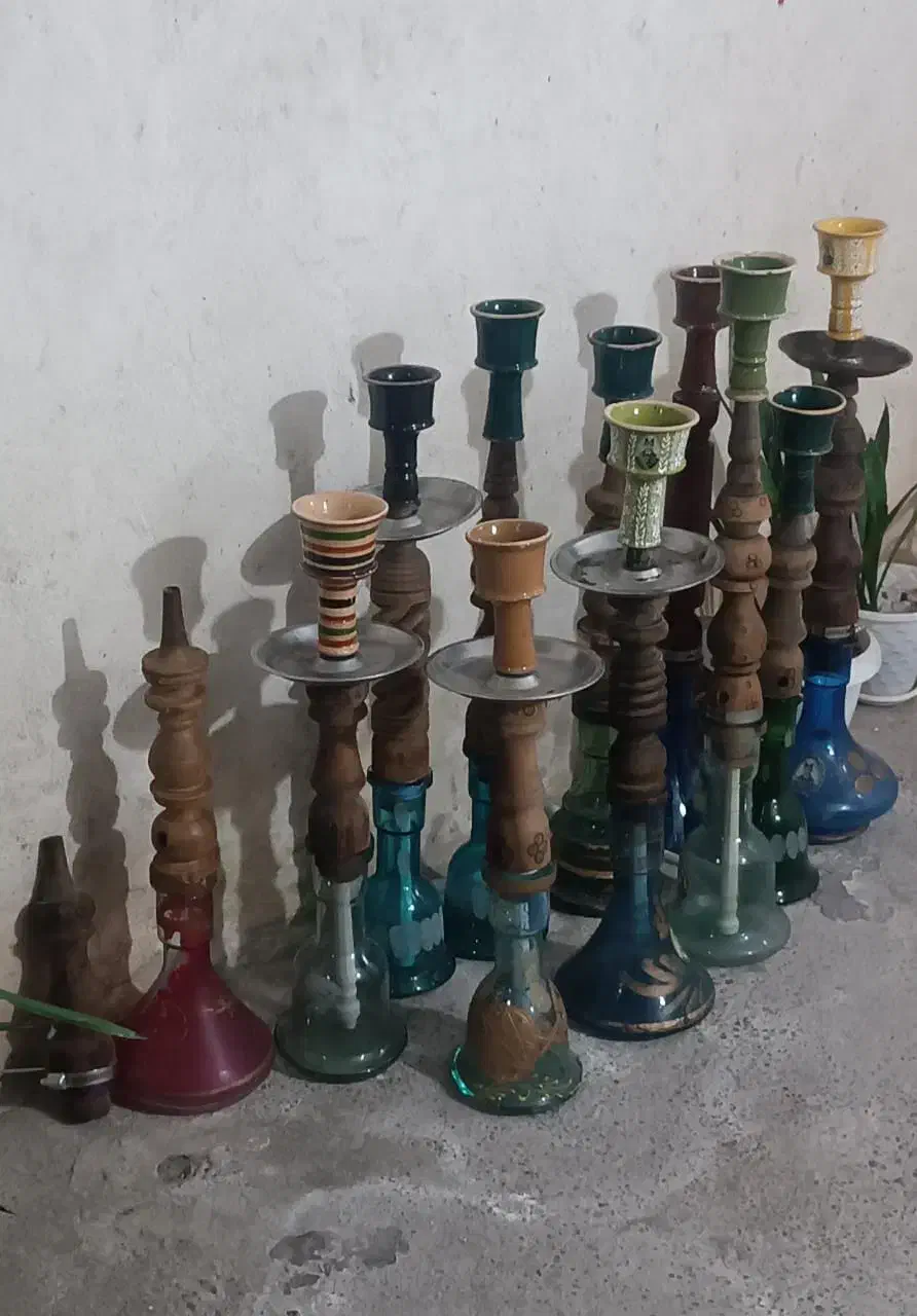 ۱۱تا قلیان تنه گردو کامل|کلکسیون و سرگرمی|رشت, حومه رشت|دیوار