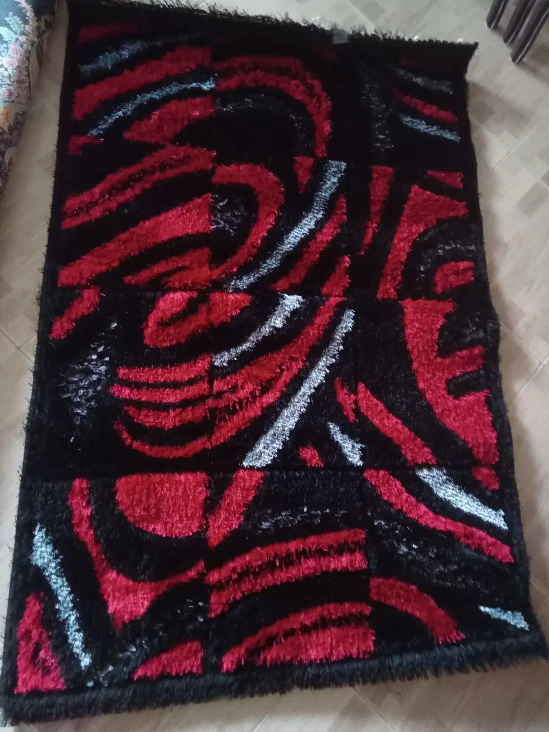 قالیچه شگی اصل صفر اک و روفرشی|فرش|رشت, صفاری|دیوار