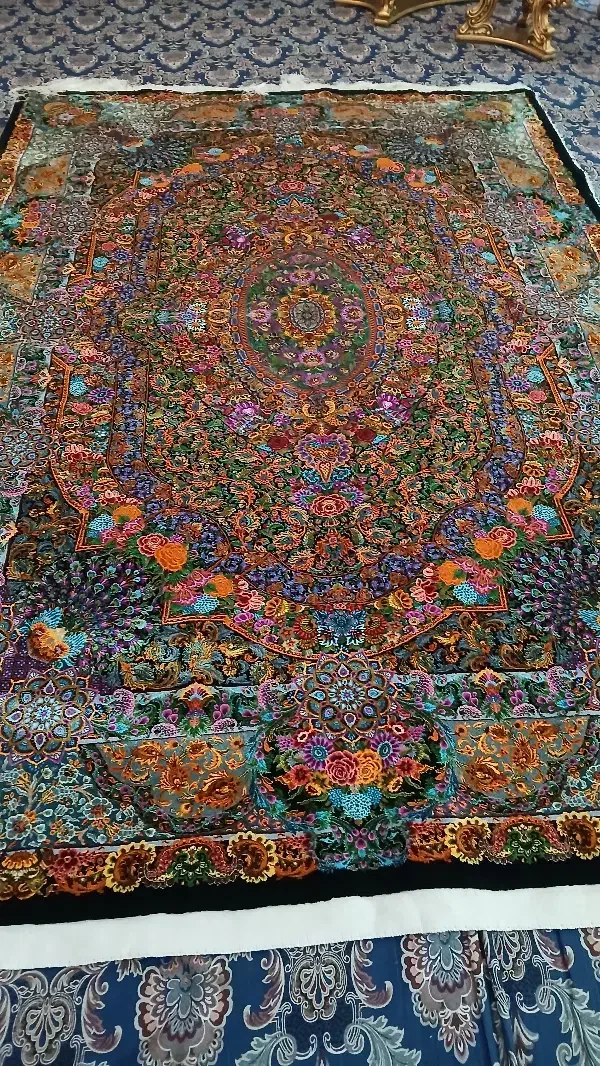 فرش ابریشم دلداری|فرش|مراغه, |دیوار