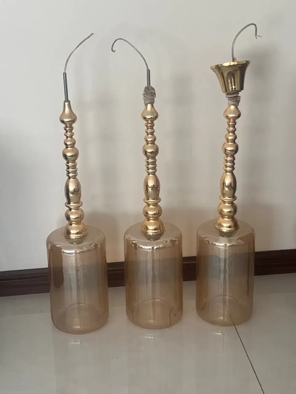 سه عدد لوستر بلند|لوستر و چراغ آویز|تهران, یوسف‌آباد|دیوار