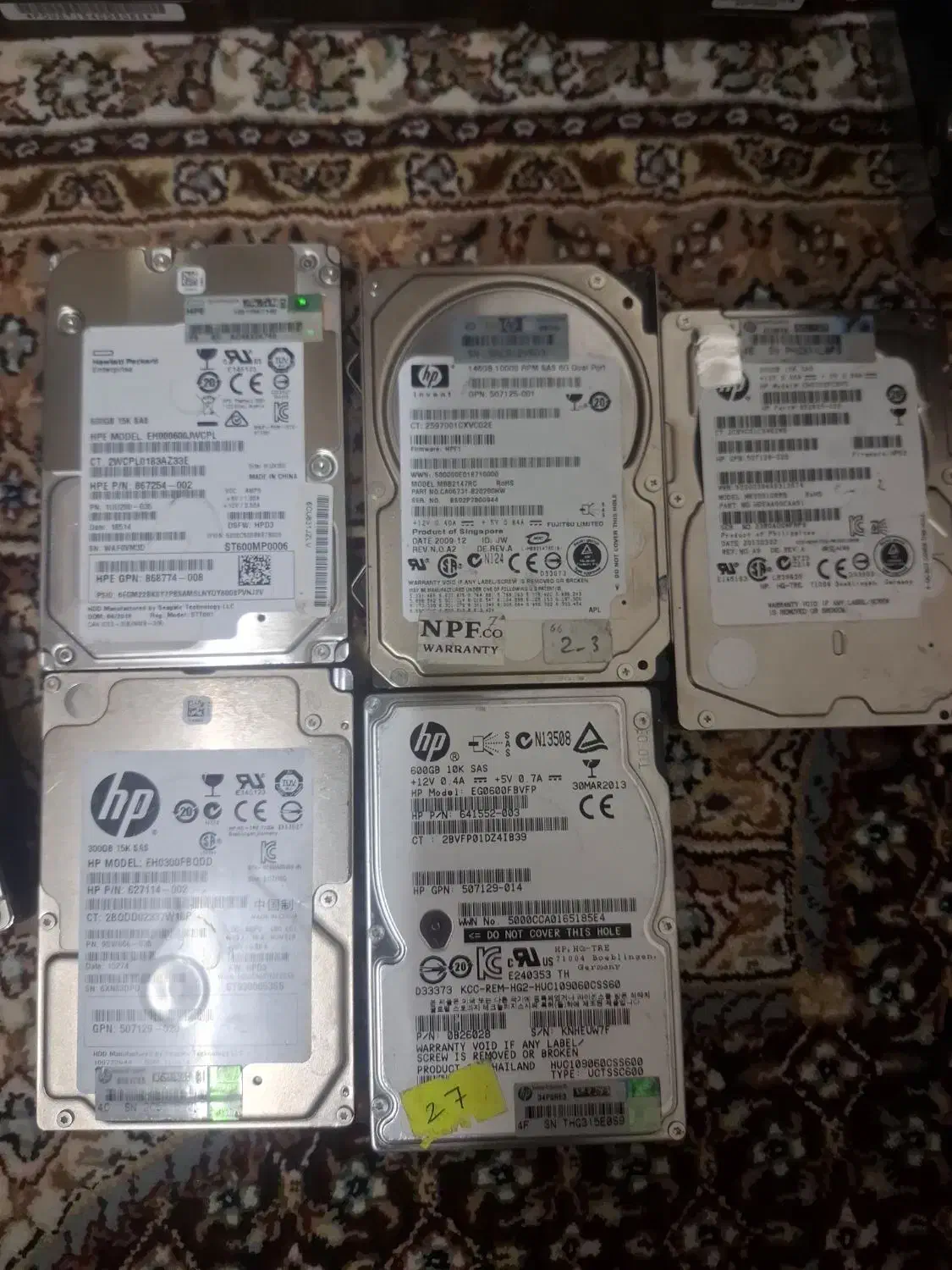 فروش ۳۰ عدد هارد ۵۰۰ گیگ و ۳۰۰ گیگ سروری|قطعات و لوازم جانبی رایانه|شیراز, کوزه گری|دیوار